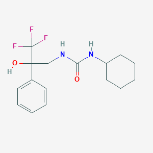 1-Cyclohexyl-3-(3,3,3-trifluoro-2-hydroxy-2-phenylpropyl)urea