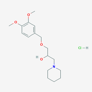 1-((3,4-Dimethoxybenzyl)oxy)-3-(piperidin-1-yl)propan-2-ol hydrochloride