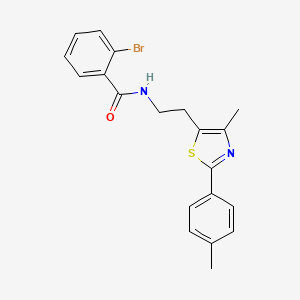 2-bromo-N-{2-[4-methyl-2-(4-methylphenyl)-1,3-thiazol-5-yl]ethyl}benzamide