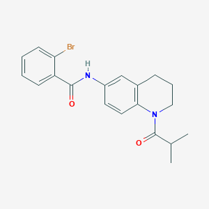 2-bromo-N-(1-isobutyryl-1,2,3,4-tetrahydroquinolin-6-yl)benzamide