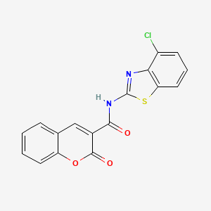 N-(4-chlorobenzo[d]thiazol-2-yl)-2-oxo-2H-chromene-3-carboxamide