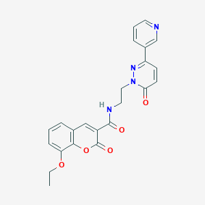 8-ethoxy-2-oxo-N-(2-(6-oxo-3-(pyridin-3-yl)pyridazin-1(6H)-yl)ethyl)-2H-chromene-3-carboxamide