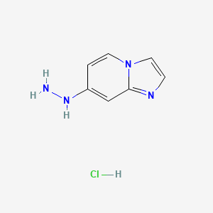 7-Hydrazinylimidazo[1,2-a]pyridine hydrochloride