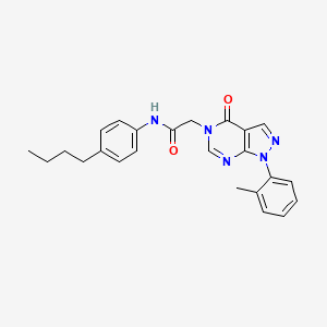 N-(4-butylphenyl)-2-[1-(2-methylphenyl)-4-oxopyrazolo[3,4-d]pyrimidin-5-yl]acetamide