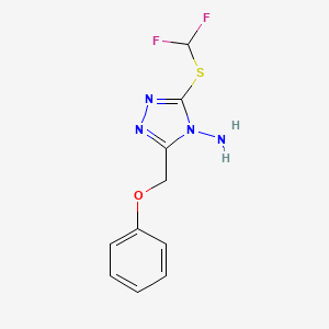 3-((difluoromethyl)thio)-5-(phenoxymethyl)-4H-1,2,4-triazol-4-amine