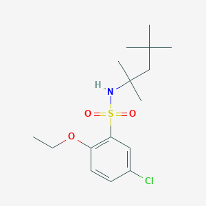 5-chloro-2-ethoxy-N-(2,4,4-trimethylpentan-2-yl)benzene-1-sulfonamide