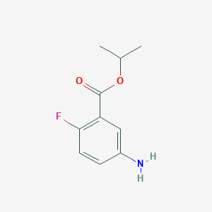 molecular formula C10H12FNO2 B2564780 Isopropyl 5-amino-2-fluorobenzoate CAS No. 1183485-33-7