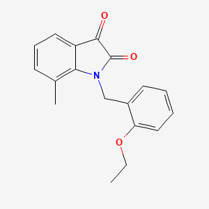 1-[(2-Ethoxyphenyl)methyl]-7-methylindole-2,3-dione