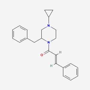 (E)-1-(2-benzyl-4-cyclopropylpiperazin-1-yl)-3-phenylprop-2-en-1-one