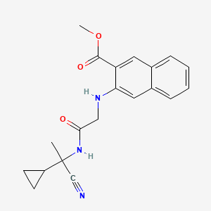 Methyl 3-({[(1-cyano-1-cyclopropylethyl)carbamoyl]methyl}amino)naphthalene-2-carboxylate