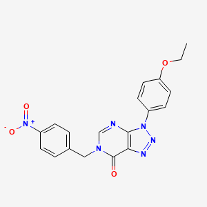 molecular formula C19H16N6O4 B2564827 3-(4-ethoxyphenyl)-6-(4-nitrobenzyl)-3H-[1,2,3]triazolo[4,5-d]pyrimidin-7(6H)-one CAS No. 896677-56-8