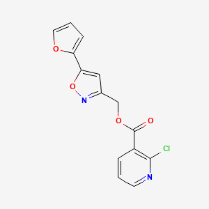 [5-(Furan-2-yl)-1,2-oxazol-3-yl]methyl 2-chloropyridine-3-carboxylate