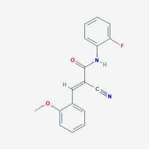 (2E)-2-cyano-N-(2-fluorophenyl)-3-(2-methoxyphenyl)acrylamide