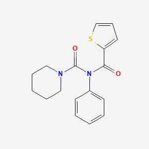 molecular formula C17H18N2O2S B2564867 N-phenyl-N-(thiophene-2-carbonyl)piperidine-1-carboxamide CAS No. 391861-34-0