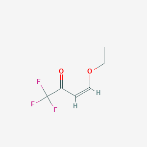 molecular formula C6H7F3O2 B2564869 (Z)-4-Ethoxy-1,1,1-trifluorobut-3-en-2-one CAS No. 17129-06-5; 910136-24-2