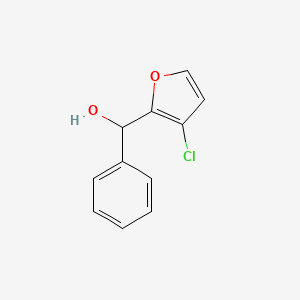 molecular formula C11H9ClO2 B2564872 (3-Chlorofuran-2-yl)(phenyl)methanol CAS No. 944652-59-9