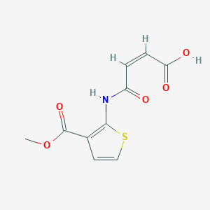 molecular formula C10H9NO5S B2564879 (2Z)-4-{[3-(methoxycarbonyl)thiophen-2-yl]amino}-4-oxobut-2-enoic acid CAS No. 590376-34-4
