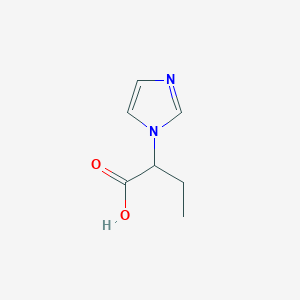 molecular formula C7H10N2O2 B2564880 2-(1H-Imidazol-1-YL)butanoic acid CAS No. 1218602-78-8