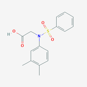 N-(3,4-dimethylphenyl)-N-(phenylsulfonyl)glycine