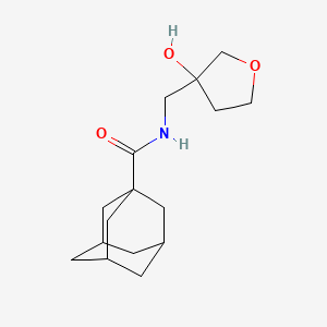 molecular formula C16H25NO3 B2564943 N-[(3-hydroxyoxolan-3-yl)methyl]adamantane-1-carboxamide CAS No. 1912881-09-4