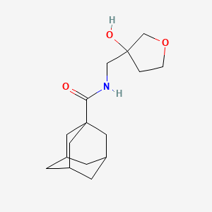 molecular formula C16H25NO3 B2564943 (3r,5r,7r)-N-((3-hydroxytetrahydrofuran-3-yl)methyl)adamantane-1-carboxamide CAS No. 1912881-09-4