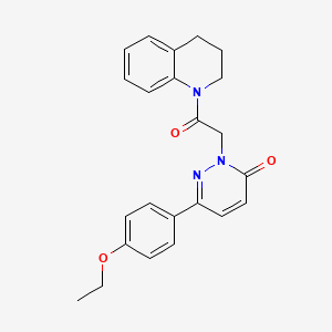 molecular formula C23H23N3O3 B2564950 2-[2-(3,4-二氢-2H-喹啉-1-基)-2-氧代乙基]-6-(4-乙氧基苯基)嘧啶并[3,4-d]嘧啶-3-酮 CAS No. 941882-94-6