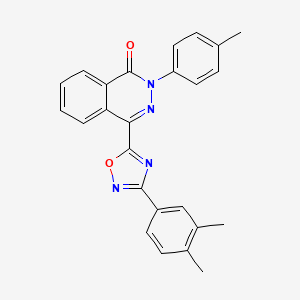 molecular formula C25H20N4O2 B2564963 4-(3-(3,4-dimethylphenyl)-1,2,4-oxadiazol-5-yl)-2-(p-tolyl)phthalazin-1(2H)-one CAS No. 1358791-53-3