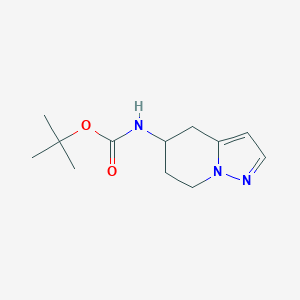 molecular formula C12H19N3O2 B2564965 叔丁基(4,5,6,7-四氢吡唑并[1,5-a]吡啶-5-基)氨基甲酸酯 CAS No. 2034259-61-3