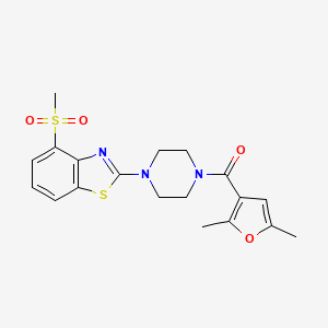 (2,5-Dimethylfuran-3-yl)(4-(4-(methylsulfonyl)benzo[d]thiazol-2-yl)piperazin-1-yl)methanone