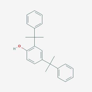 molecular formula C24H26O B025650 2,4-Bis(1-methyl-1-phenylethyl)phenol CAS No. 106060-52-0