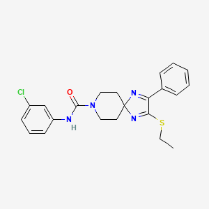 N-(3-chlorophenyl)-2-(ethylthio)-3-phenyl-1,4,8-triazaspiro[4.5]deca-1,3-diene-8-carboxamide