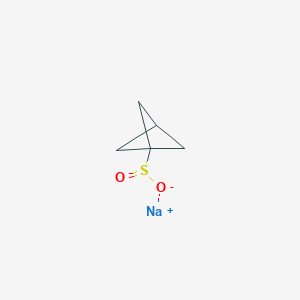 molecular formula C5H7NaO2S B2565005 sodium bicyclo[1.1.1]pentane-1-sulfinate CAS No. 2413074-44-7