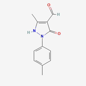 5-hydroxy-3-methyl-1-(4-methylphenyl)-1H-pyrazole-4-carbaldehyde
