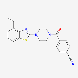 4-(4-(4-Ethylbenzo[d]thiazol-2-yl)piperazine-1-carbonyl)benzonitrile