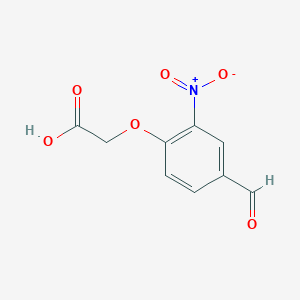 molecular formula C9H7NO6 B2565045 2-(4-Formyl-2-nitrophenoxy)acetic acid CAS No. 944677-75-2