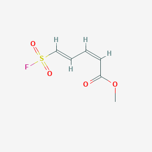 molecular formula C6H7FO4S B2565110 methyl (2z,4e)-5-sulfopenta-2,4-dienoate CAS No. 2174011-35-7
