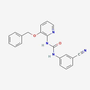 1-(3-Cyanophenyl)-3-(3-phenylmethoxypyridin-2-yl)urea