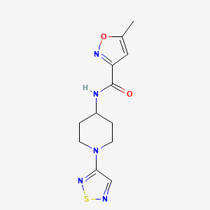 N-(1-(1,2,5-thiadiazol-3-yl)piperidin-4-yl)-5-methylisoxazole-3-carboxamide