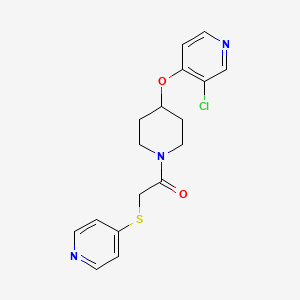 1-(4-((3-Chloropyridin-4-yl)oxy)piperidin-1-yl)-2-(pyridin-4-ylthio)ethanone
