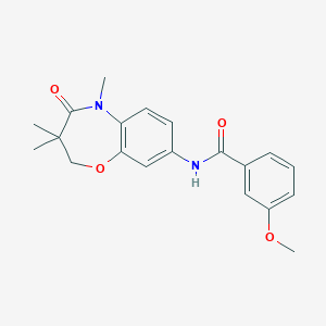 3-methoxy-N-(3,3,5-trimethyl-4-oxo-2,3,4,5-tetrahydrobenzo[b][1,4]oxazepin-8-yl)benzamide