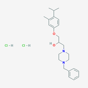 1-(4-Benzylpiperazin-1-yl)-3-(4-isopropyl-3-methylphenoxy)propan-2-ol dihydrochloride