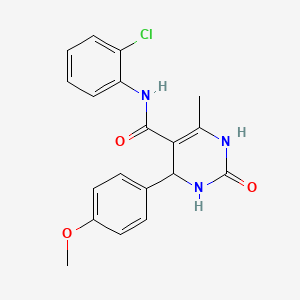 N-(2-chlorophenyl)-4-(4-methoxyphenyl)-6-methyl-2-oxo-1,2,3,4-tetrahydropyrimidine-5-carboxamide