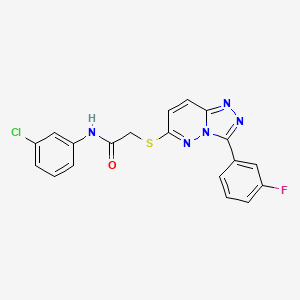N-(3-chlorophenyl)-2-((3-(3-fluorophenyl)-[1,2,4]triazolo[4,3-b]pyridazin-6-yl)thio)acetamide