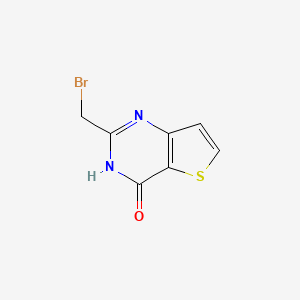 molecular formula C7H5BrN2OS B2565237 2-(Bromomethyl)-3H-thieno[3,2-d]pyrimidin-4-one CAS No. 1510628-81-5