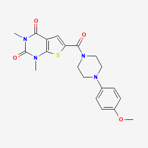 6-(4-(4-methoxyphenyl)piperazine-1-carbonyl)-1,3-dimethylthieno[2,3-d]pyrimidine-2,4(1H,3H)-dione