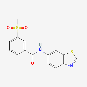 N-(benzo[d]thiazol-6-yl)-3-(methylsulfonyl)benzamide