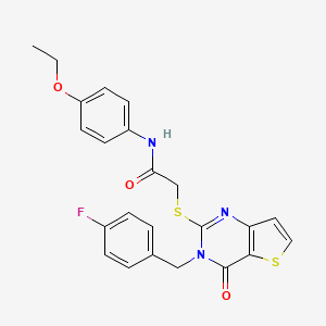 N-(4-ethoxyphenyl)-2-{[3-(4-fluorobenzyl)-4-oxo-3,4-dihydrothieno[3,2-d]pyrimidin-2-yl]sulfanyl}acetamide