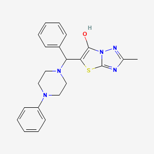 2-Methyl-5-(phenyl(4-phenylpiperazin-1-yl)methyl)thiazolo[3,2-b][1,2,4]triazol-6-ol
