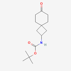 molecular formula C14H23NO3 B2565323 tert-Butyl N-{7-oxospiro[3.5]nonan-2-yl}carbamate CAS No. 2168870-40-2