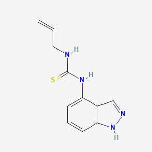 molecular formula C11H12N4S B2565330 N-allyl-N'-(1H-indazol-4-yl)thiourea CAS No. 685109-09-5